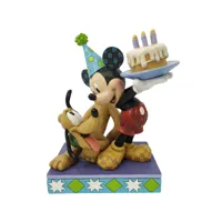 figurine de collection happy birthday mickey et pluto